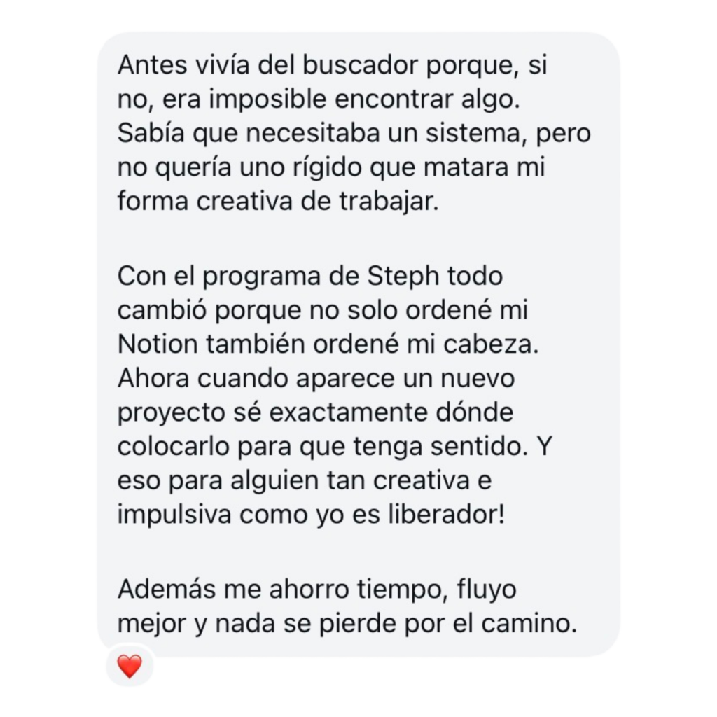 Testimonio | Notion founder | Estudio Caótico