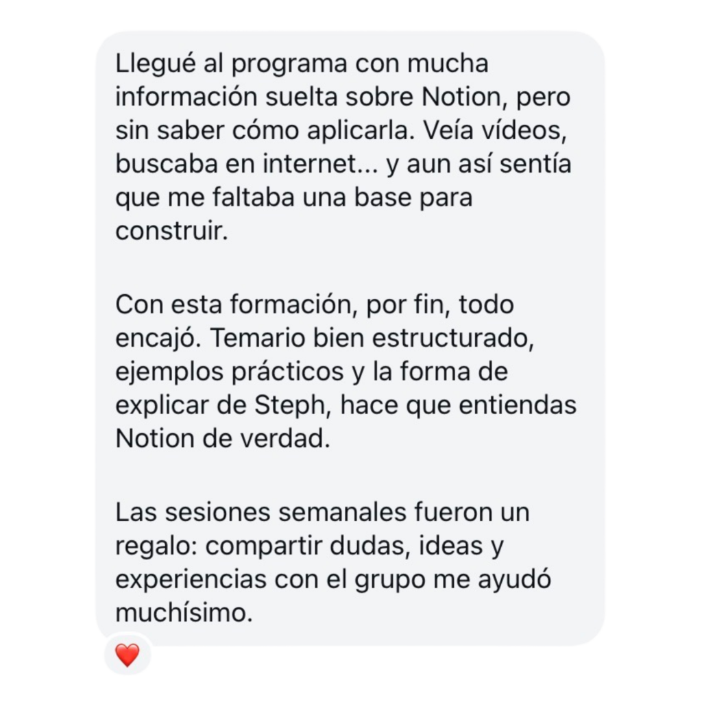 Testimonio | Notion founder | Estudio Caótico